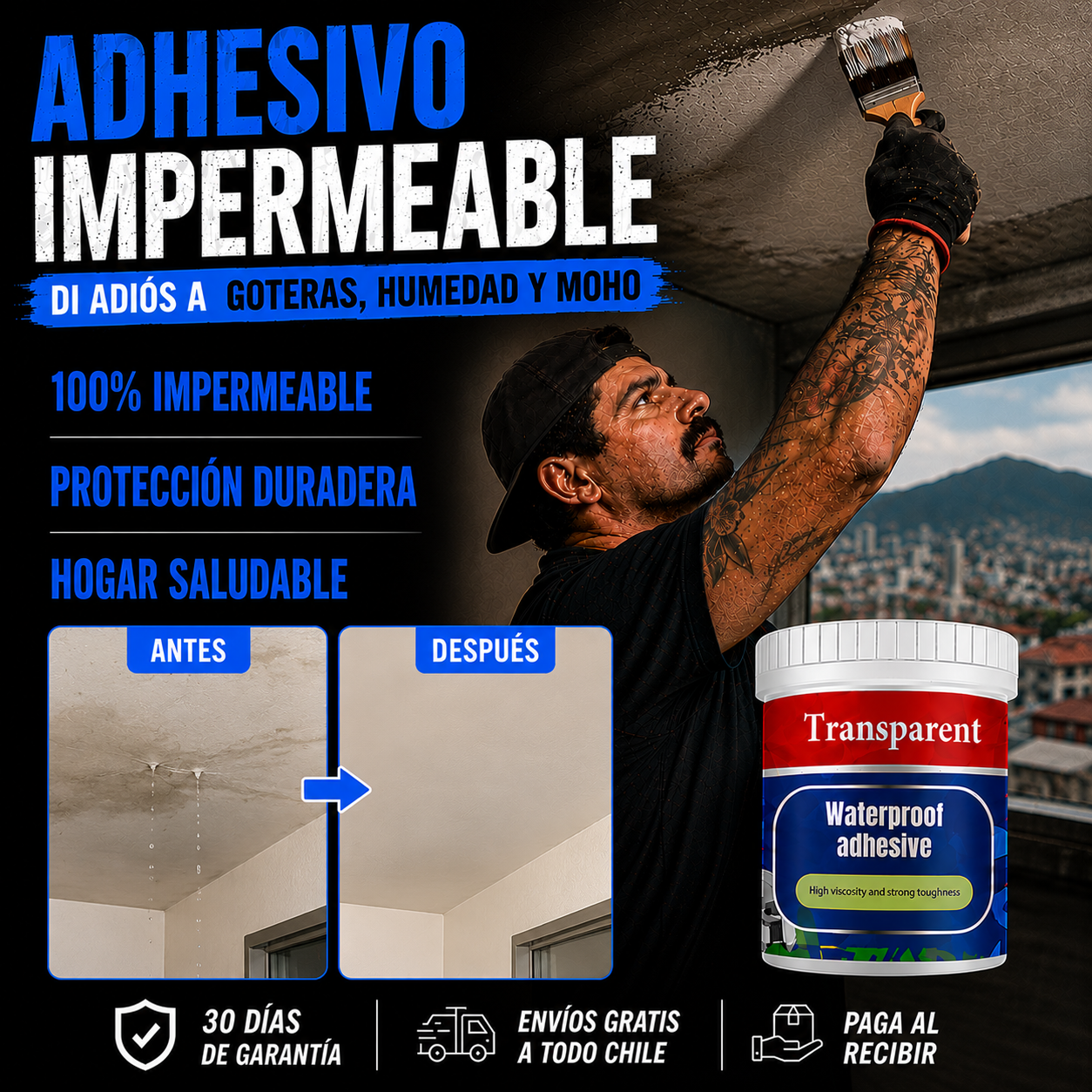 Selladora impermeable - Adiós goteras sin romper nada