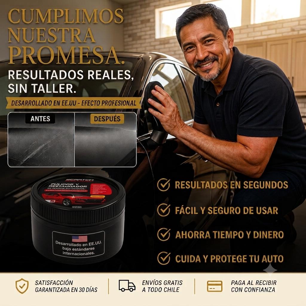 OFERTA SOLO X HOY - ¡Elimina los rayones superficiales de tu auto en minutos y recupera su brillo original!